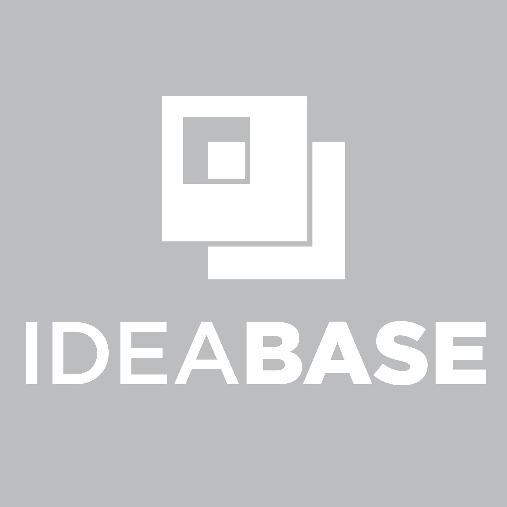 Idea Base Logo Vertical White